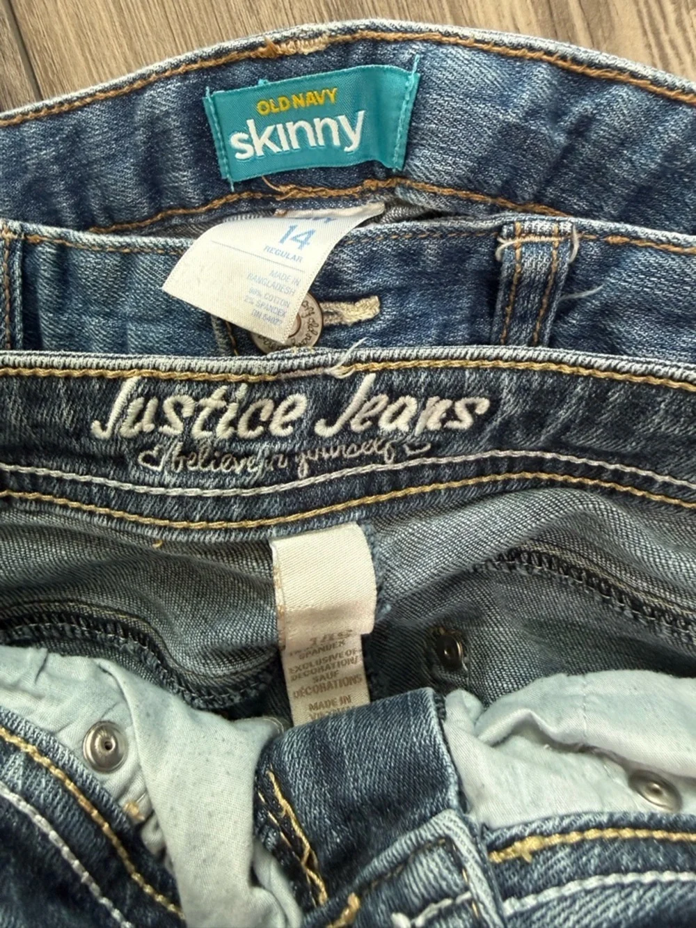 Size 14 Girl’s Skinny Jeans for Girls | set of 2 jeans